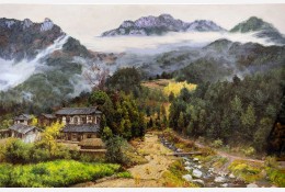 옛고향집 1300x830mm